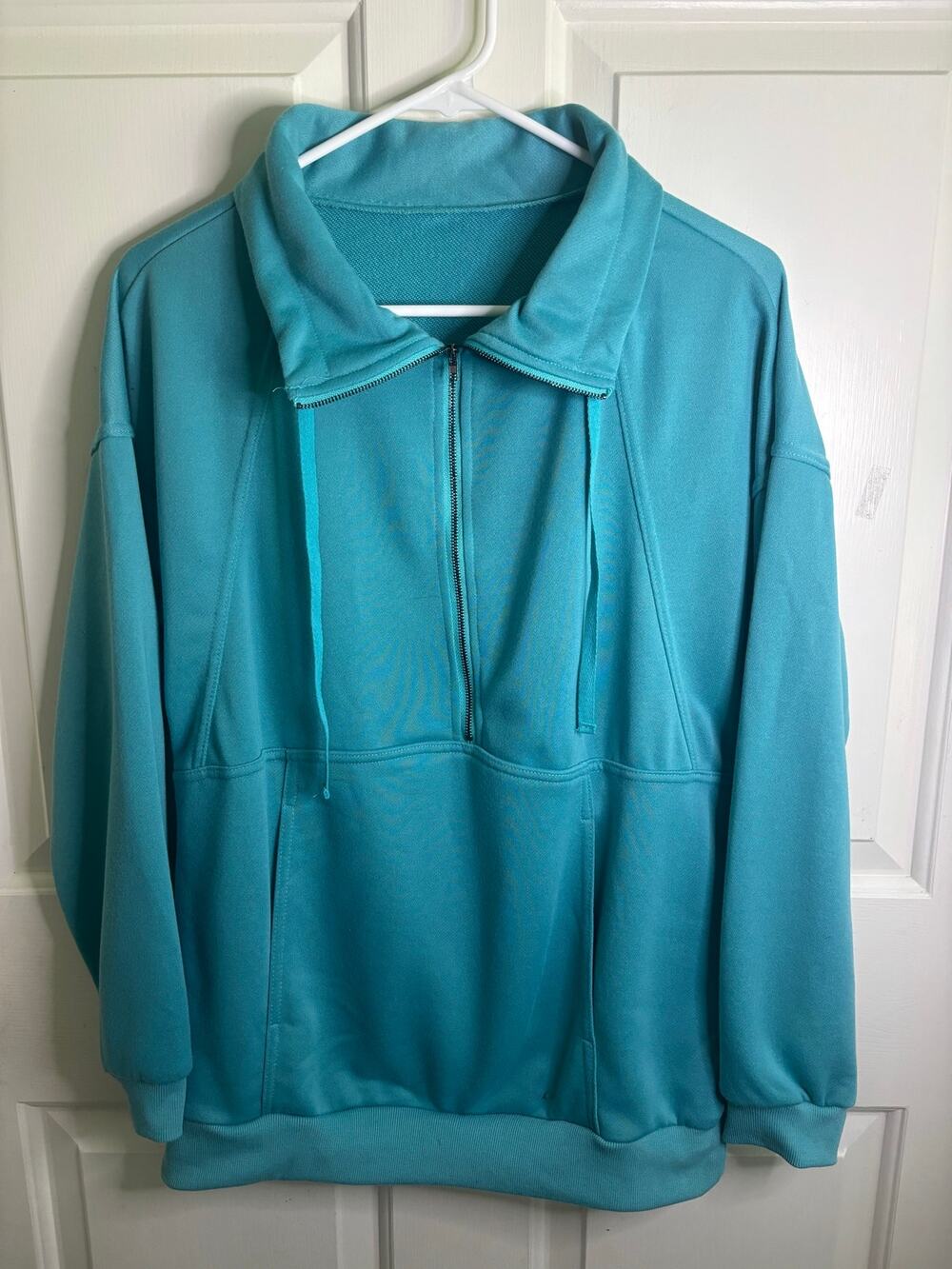 Half-Zip Funnel-Neck Sweatshirt